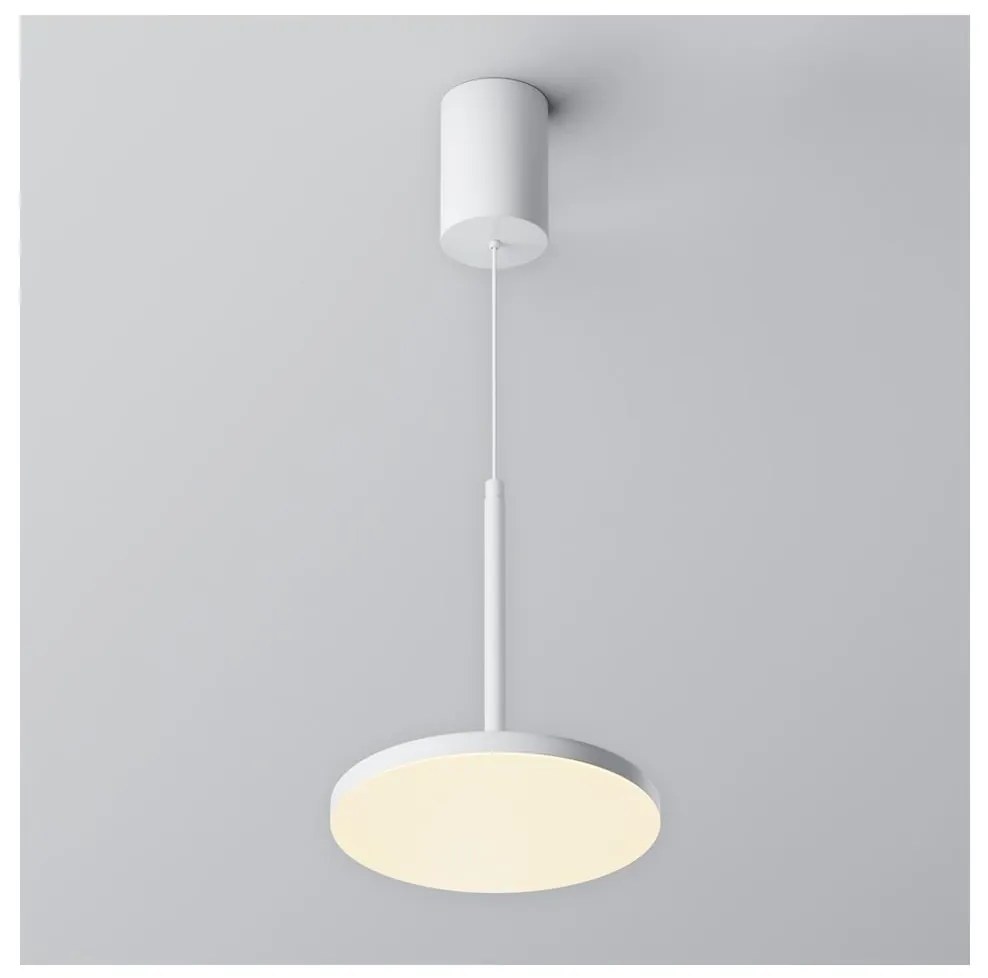 Maytoni P076PL-L12W3K-W - LED Csillár zsinóron PLATO LED/12W/230V 3000K fehér