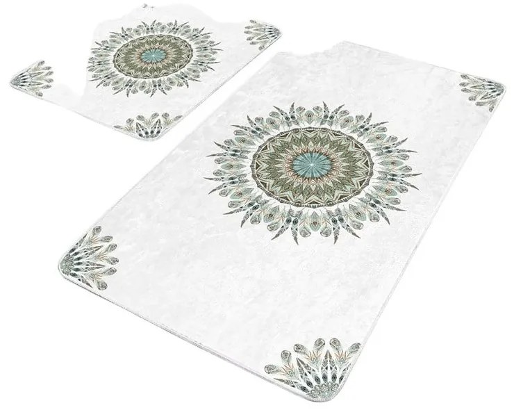 Fehér fürdőszobai kilépő szett 2 db-os 60x100 cm – Mila Home