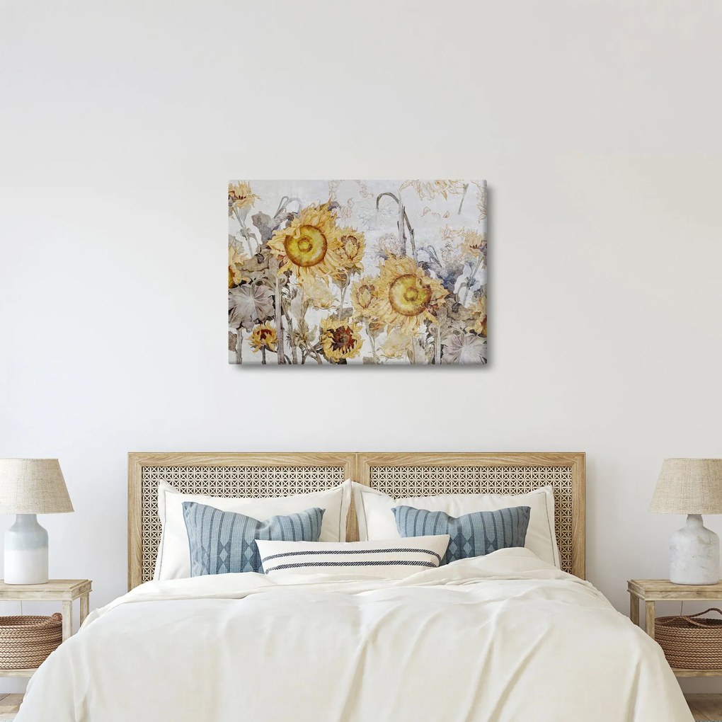 Kép - Napraforgó a falban (70x50 cm)