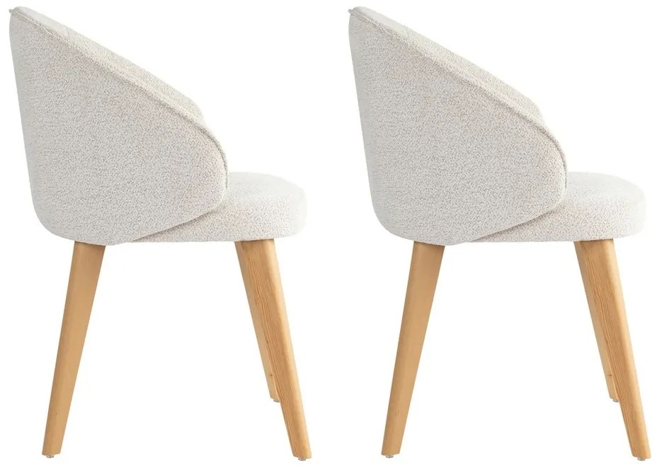 Bentley White and Light Oak étkezőszék szett, 2 db