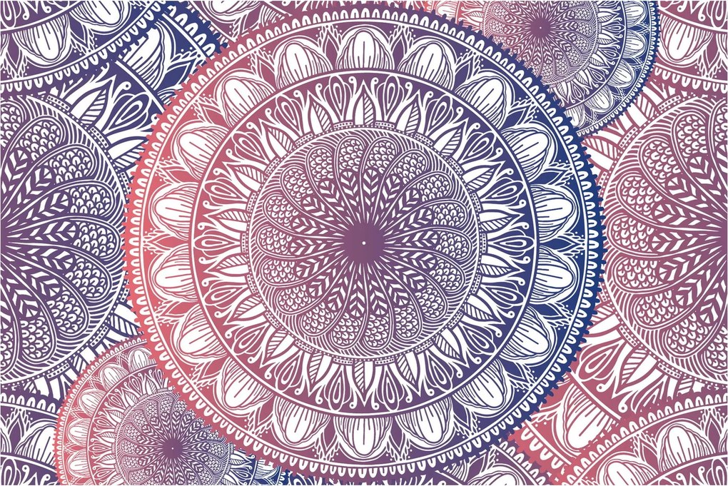 Mandala kép (90x60 cm)