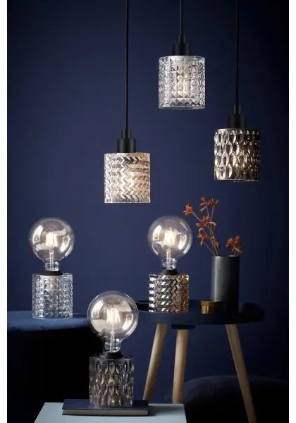 Nordlux - Csillár zsinóron HOLLYWOOD 1xE27/60W/230V füstös