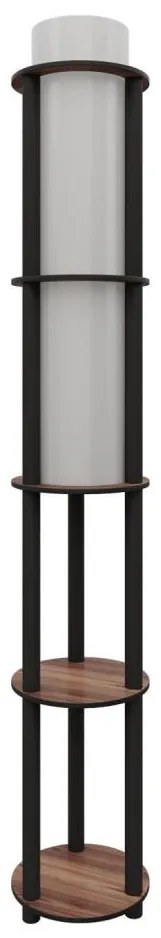 NOTO polcos állólámpa, 1xE27/40W/230V, barna/fekete