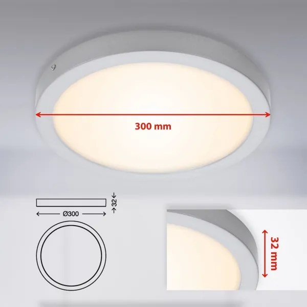 Briloner 7141-014 - LED Mennyezeti lámpa FIRE LED/21W/230V 3000K