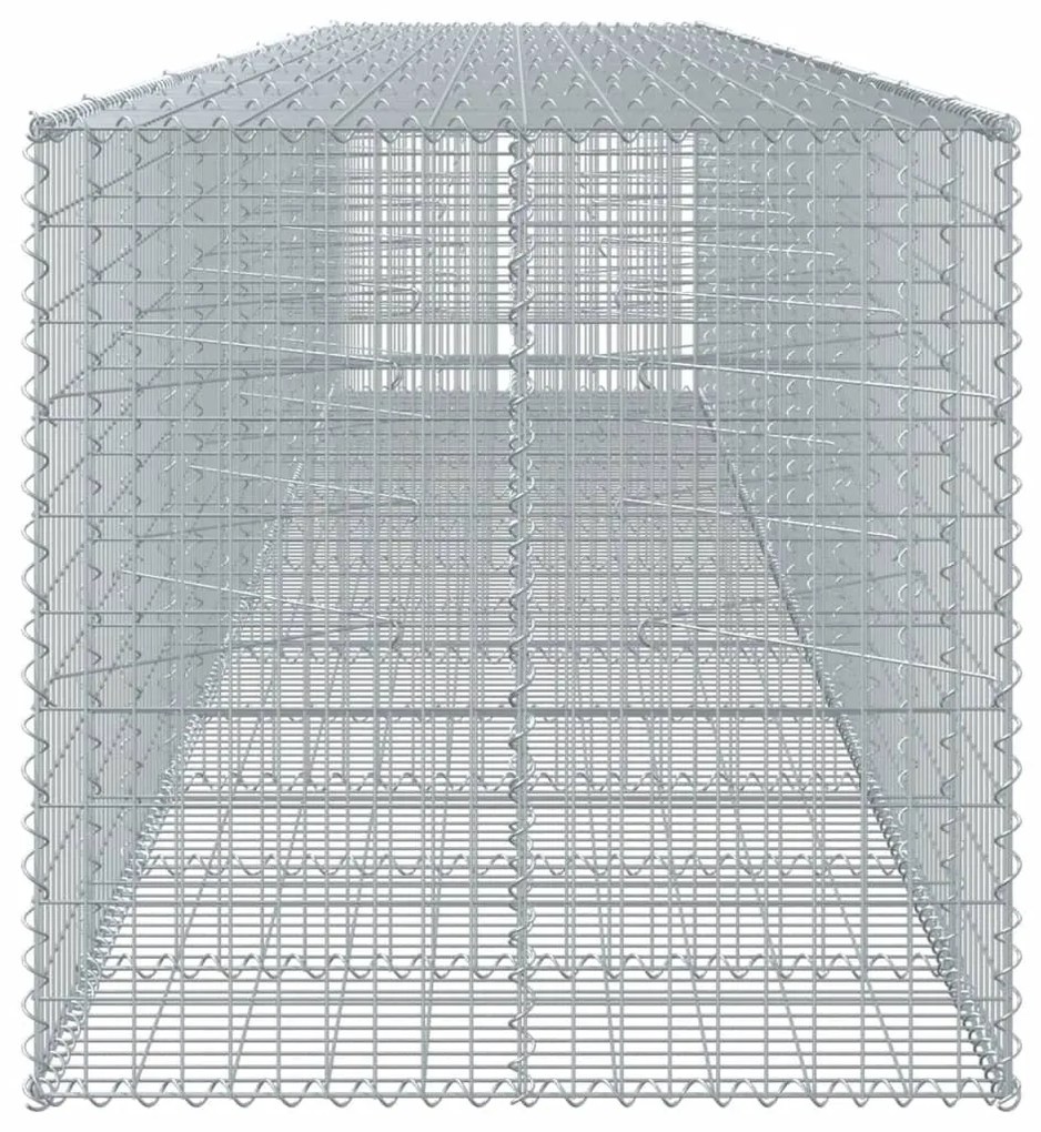 horganyzott vas gabion kosár fedéllel 650 x 100 x 100 cm