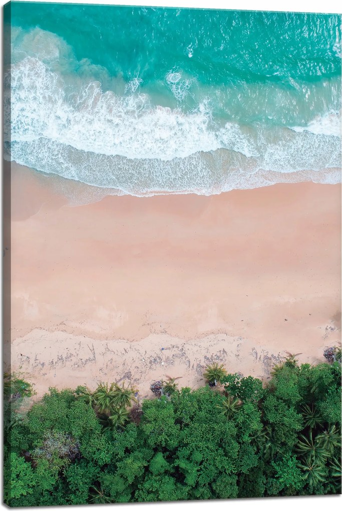 Vászonkép Tengerpart Hullámok Víz Természet 40x60 cm Ajándéknak is tökéletes