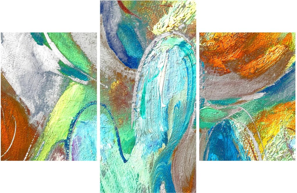 Kép - Színes absztrakció (90x60 cm)