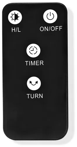 Nedis HTPA21BKW - Kültéri fűtőelem SmartLife 600/1200W/230V Wi-Fi Tuya IP24