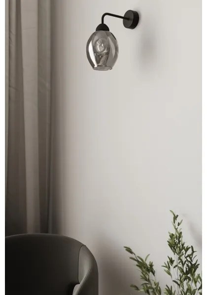 Sollux SL.1143 - Fali lámpa FILLAN 1xE27/60W/230V fekete