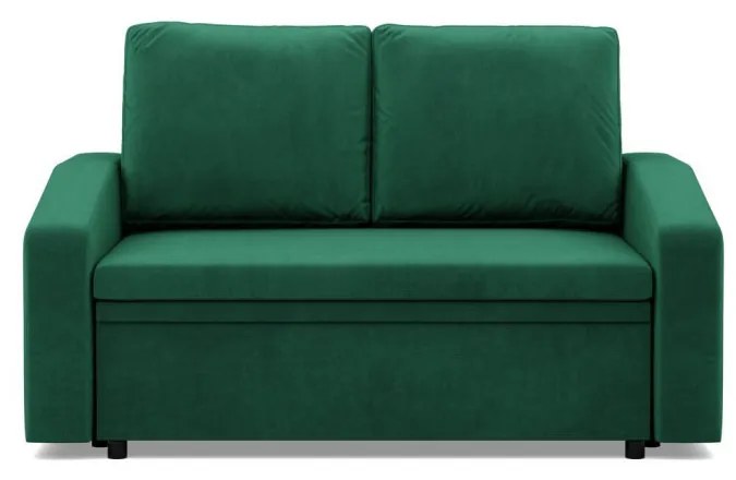 Zeus kanapé, bársony, hab töltet, döntött kartámasz, zöld