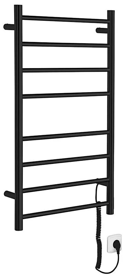 Sapho - Elektromos törölközőszárító REDONDO 75W/230V 50x90 cm matt fekete