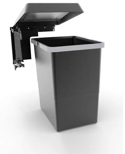 Hulladékgyüjtő Elletipi SWING 2.0, kifordítható, szürke, 24L
