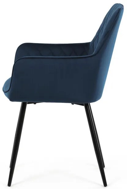 Kék Bársony Étkezőszék. DCH-215 BLUE4