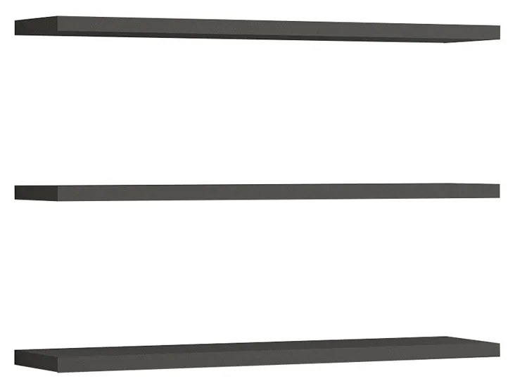 Boss Anthracite polc  3 db