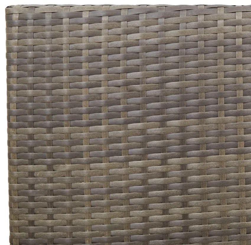 Összecsukható Kerti Székek Párnákkal 2 db Szürke Poly Rattan