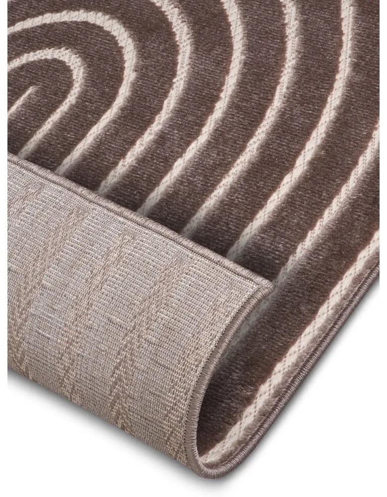 Barna szőnyeg 57x90 cm Iconic Wave – Hanse Home