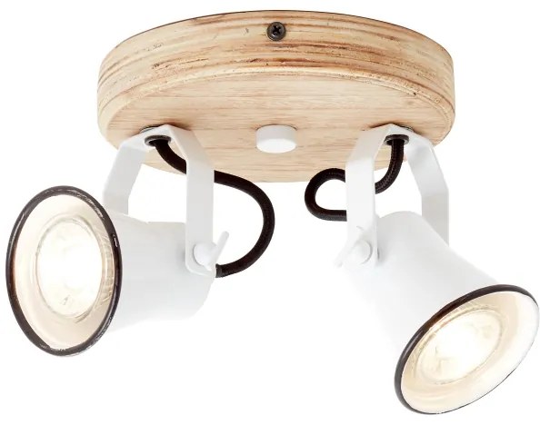 Brilliant - SEED spotlámpa, 2× GU10 / 5 W / 230 V, fehér/bézs