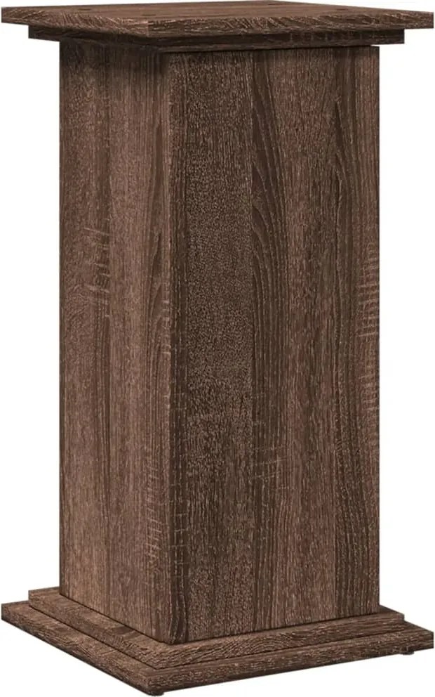 vidaXL barna tölgy szerelt fa bemutatóállvány tárolóval 31x30x60 cm