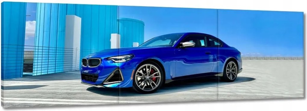 Vászonkép 120x40 Kék Bmw Autó