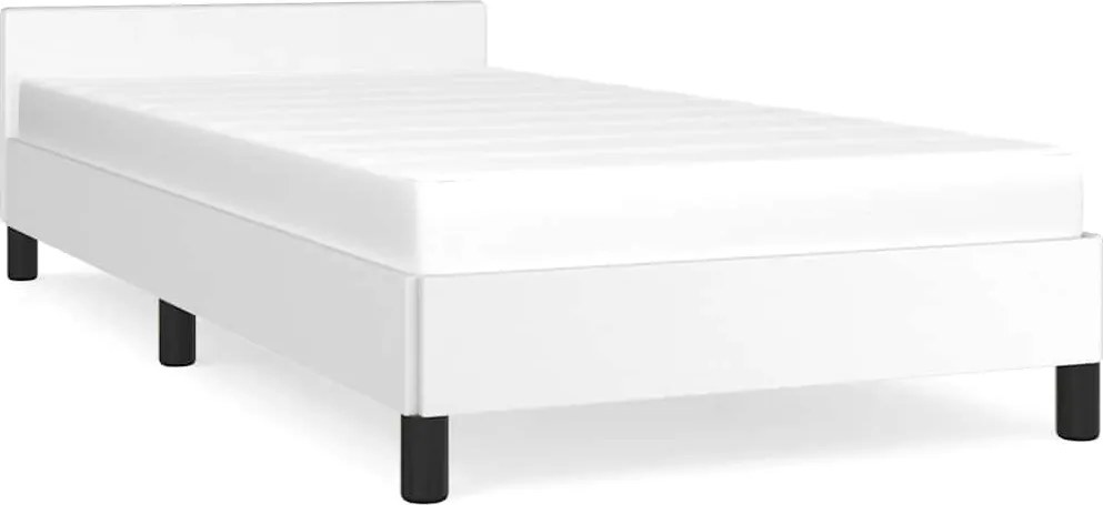 vidaXL fehér ágykeret fejtámlával matrac nélkül 80 x 200 cm
