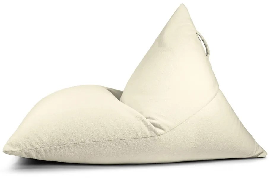 Krémszínű buklé babzsákfotel Razzmatazz – SLOWDOWN