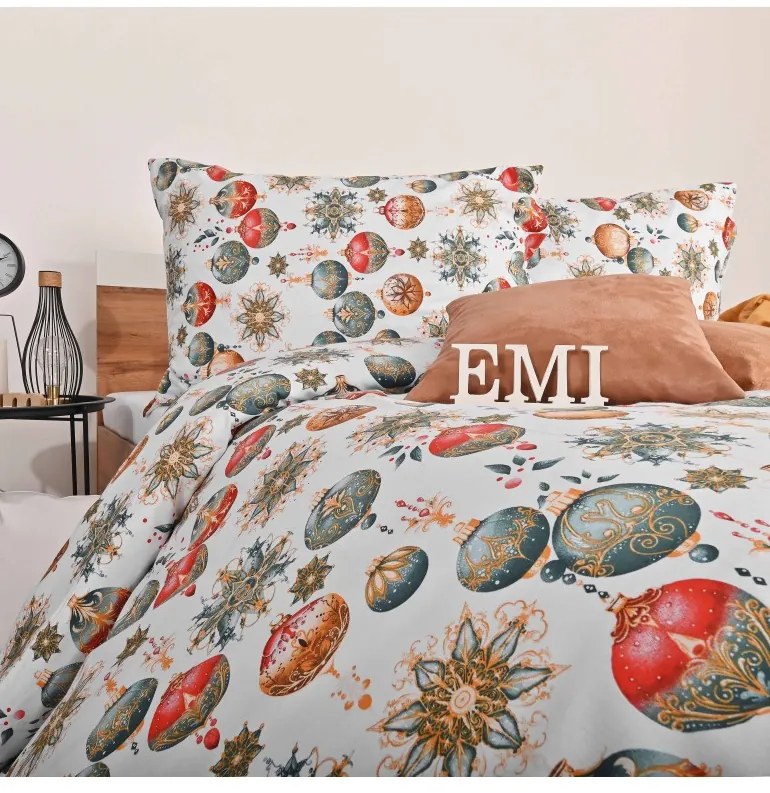 EMI Magic karácsonyi pamut ágyneműhuzat, A standard egyszemélyes ágy szett tartalma: 1x 140x200 + 1x 70x90