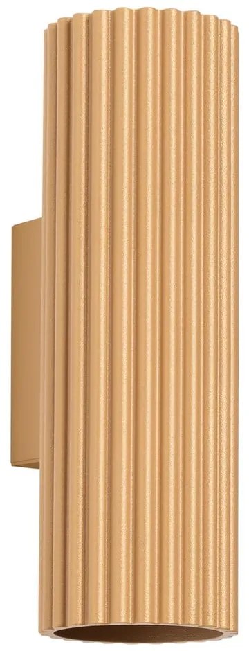 Aranyszínű fali lámpa Gleam – Sollux