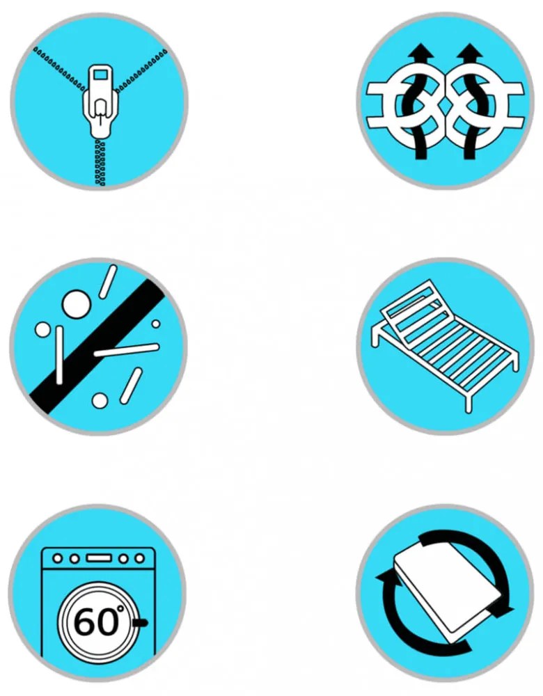 dobozrugós ágymatracfedő 200 x 180 x 5 cm közepesen puha