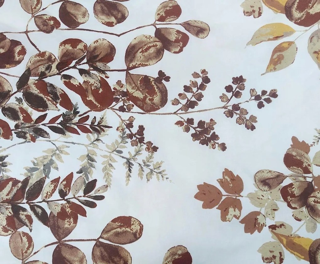 Pamut párnahuzat Prémium levelek barna őszi 1792 levelek 70x80
