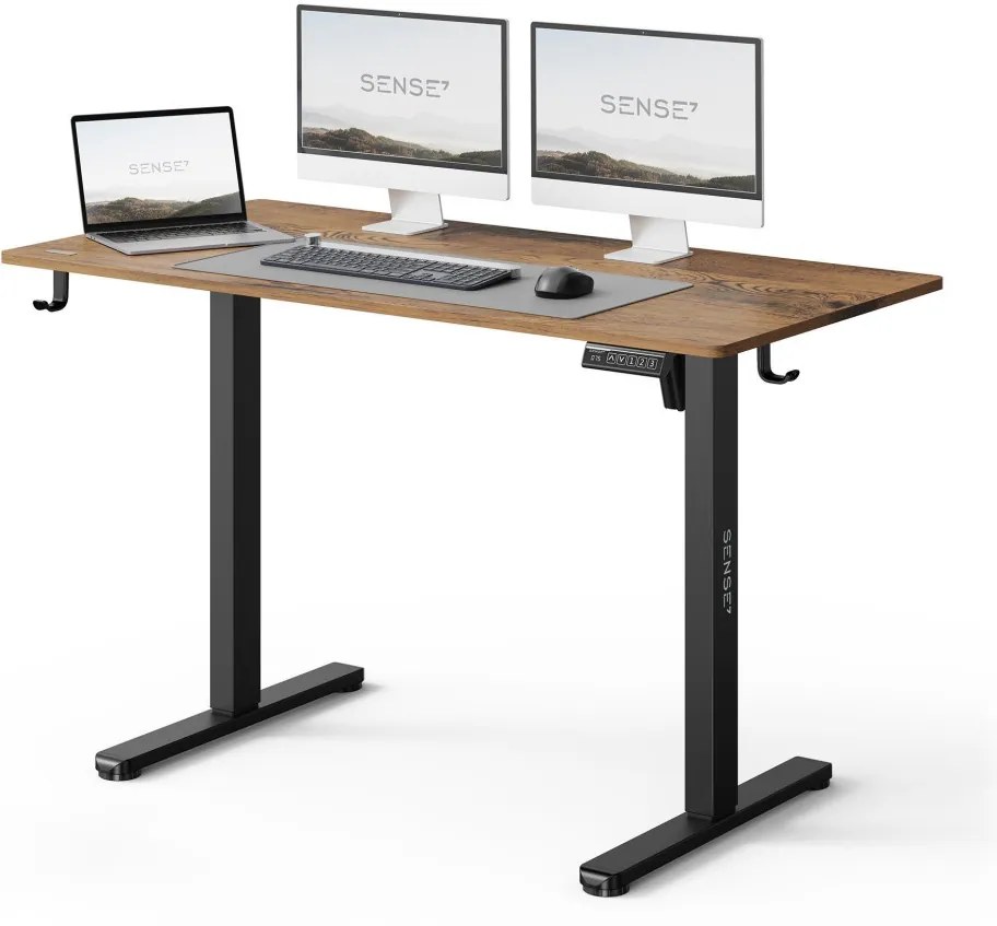 Állítható magasságú íróasztal Nojo Light 120 cm x 60 cm sötétbarna