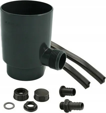 Esővízgyűjtő csaptelep 75mm grafit