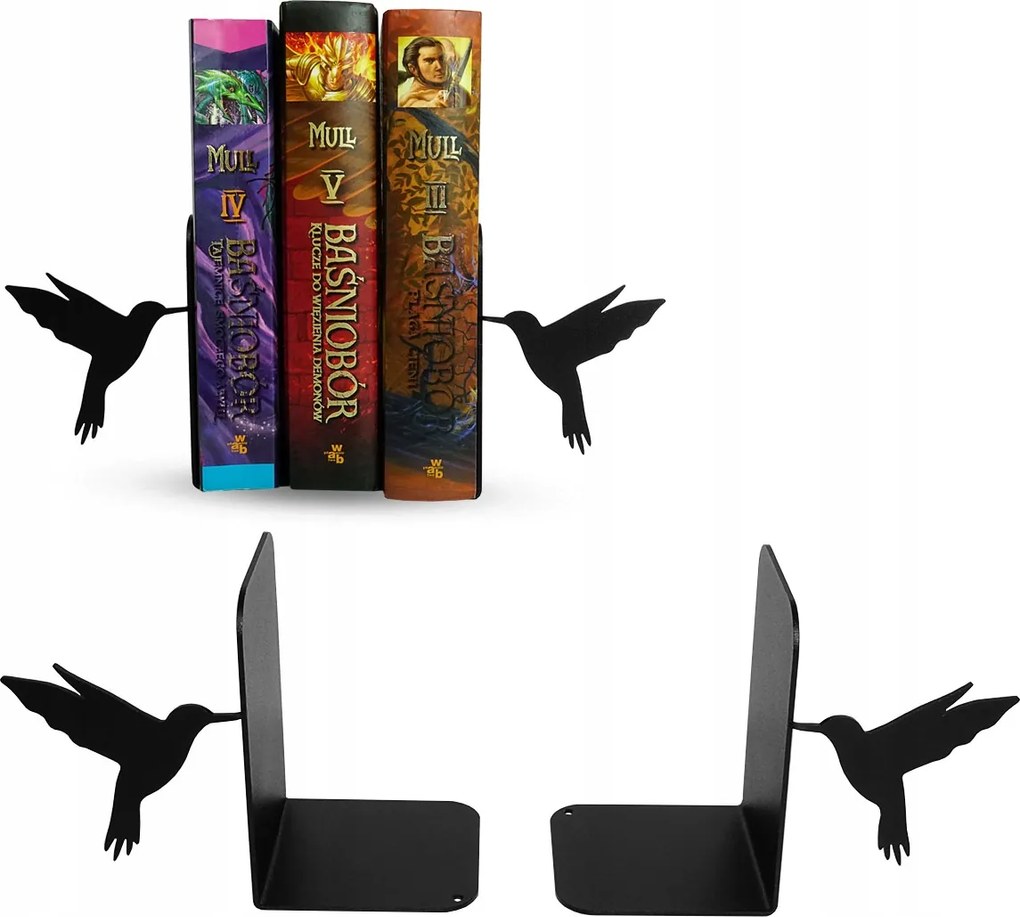 Fém könyvtartó állvány Madárka Loft 2 Db-os