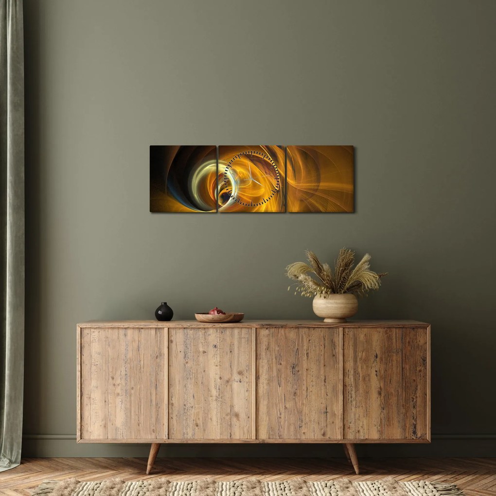Kép - Absztrakció mozgásban (órával) (90x30 cm)