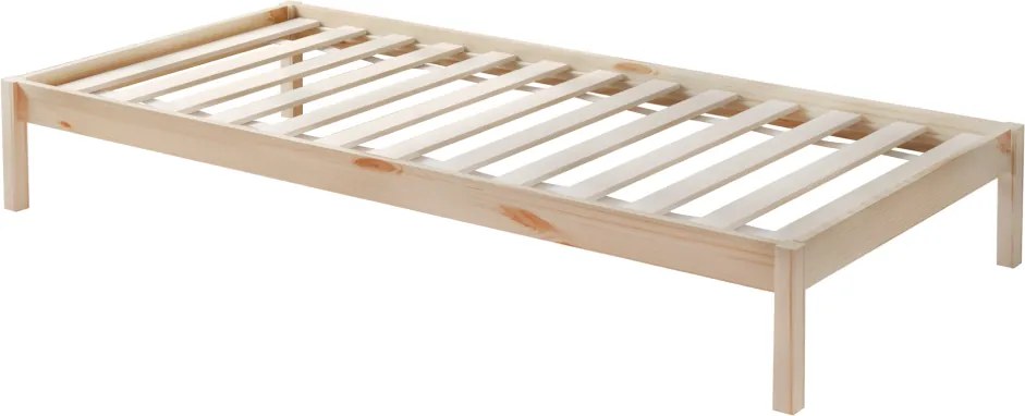 Montessori emeletes ágy pótággyal, természetes, VENITA TYP 1