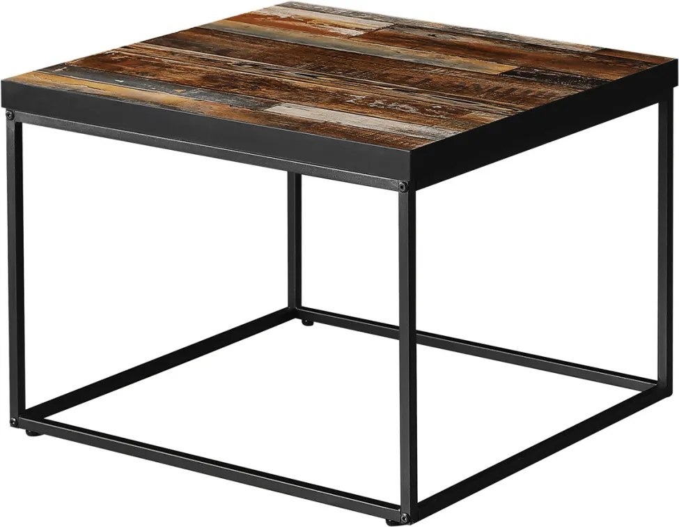 Dohányzóasztal 60 × 60 × 45 cm, MDF, öregfa