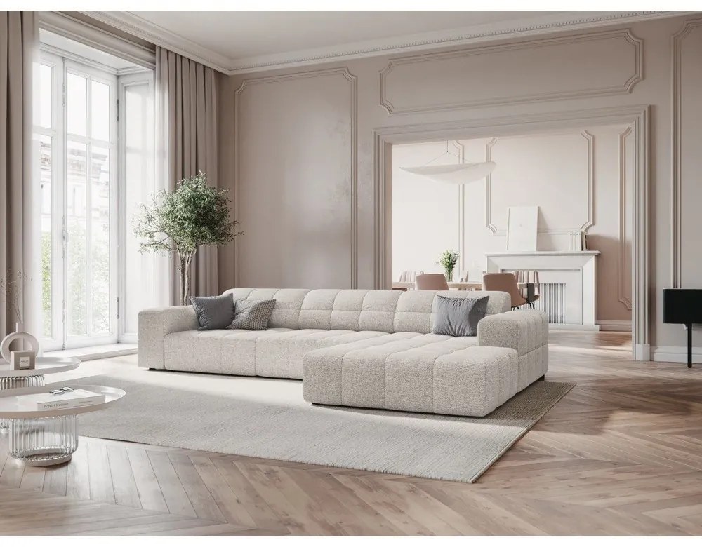 Világosszürke sarokkanapé (jobb oldali) Chicago – Cosmopolitan Design