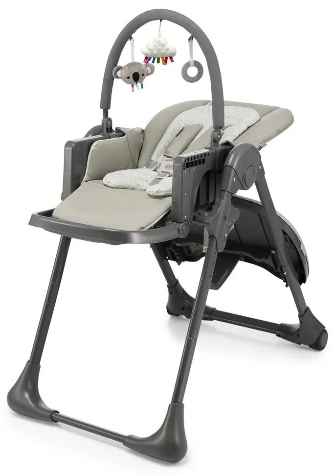 KINDERKRAFT - Gyermek étkezőszék TUMMIE szürke