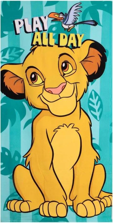Disney Az Oroszlánkirály All Day fürdőlepedő, strand törölköző 70x140cm (Fast Dry)