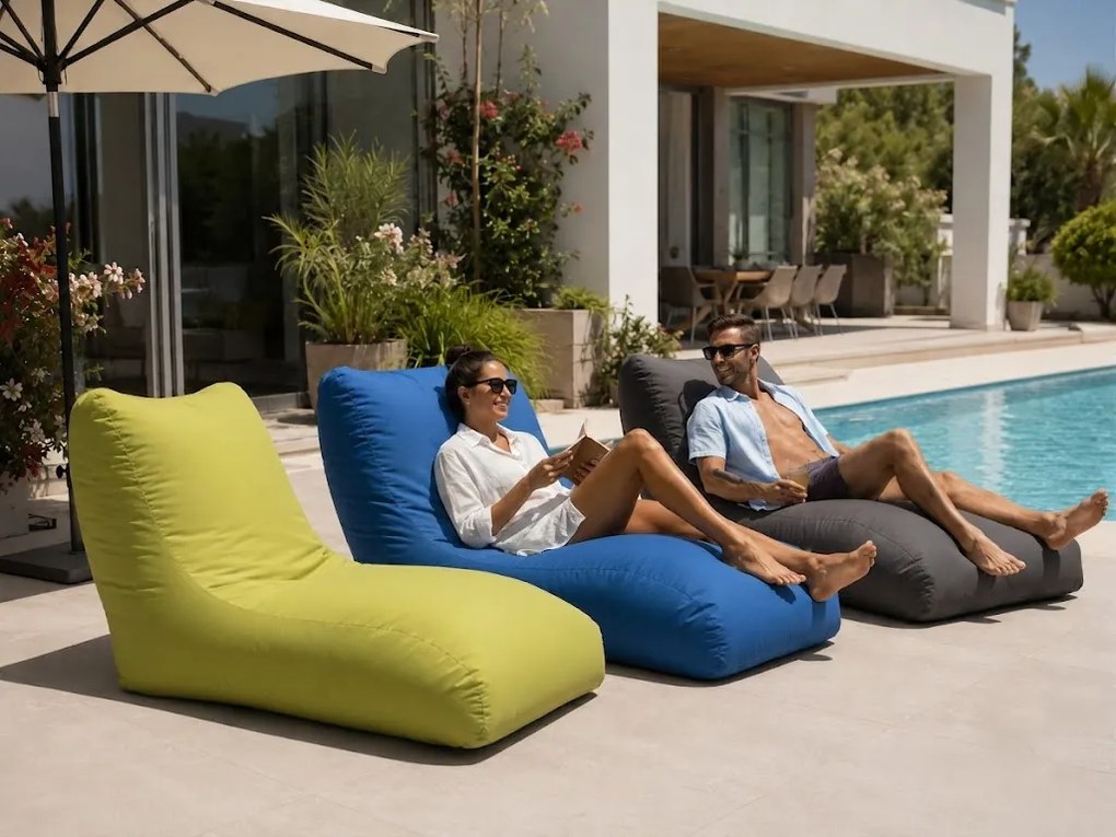 Beantime Sunbed Garden babzsákfotel zöld 130x70x85 cm