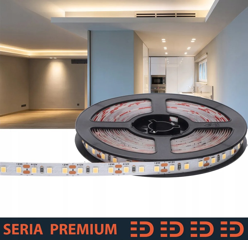 Led szalag CRI95|Semleges fehér|12V|120 LED/m|1000lm/m|1mb|5 év garancia