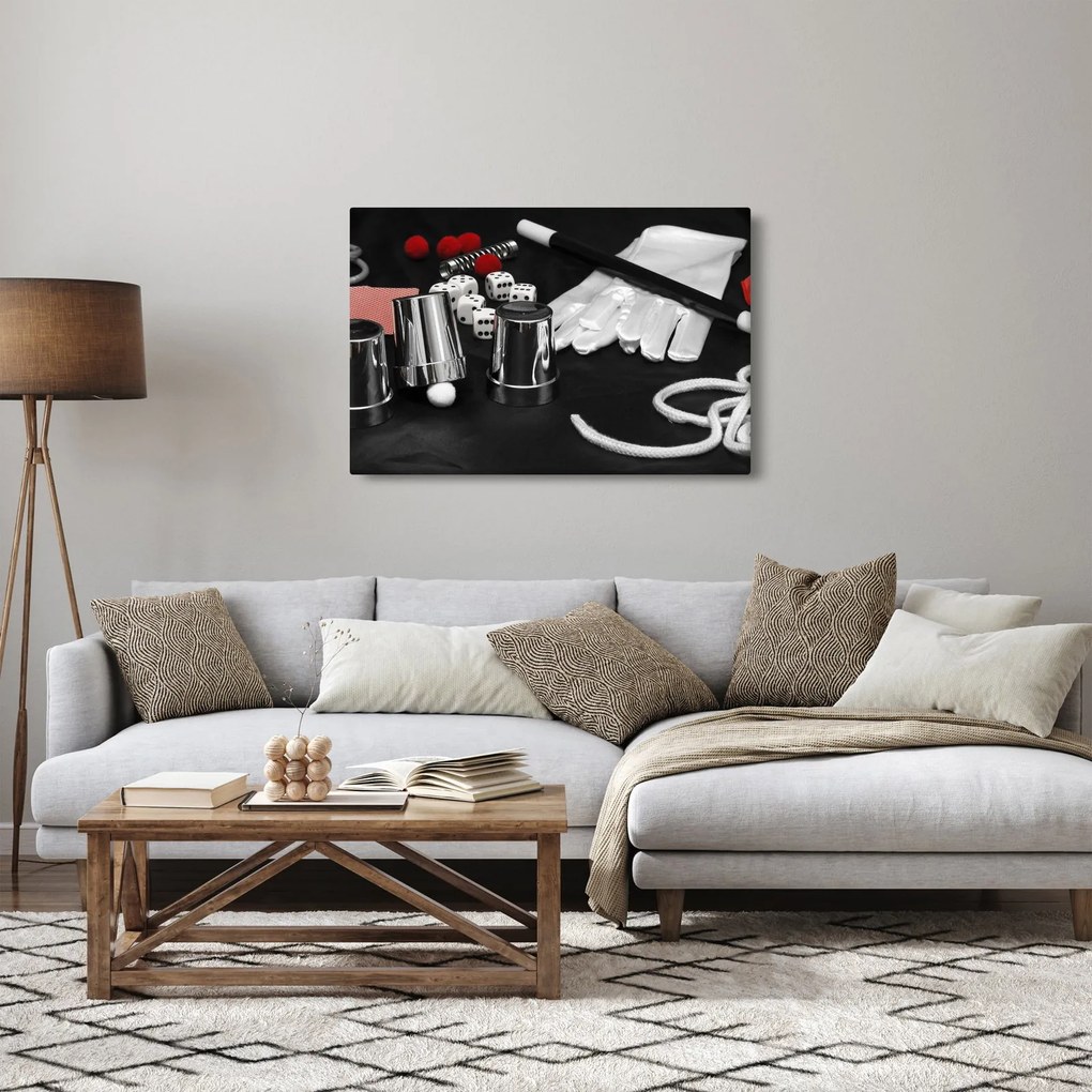 A mágus felszerelésének képe (90x60 cm)
