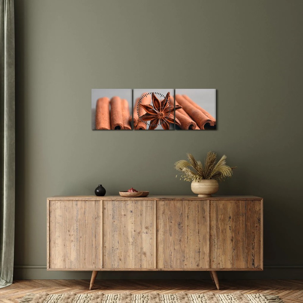 A fahéj képe (órával) (90x30 cm)