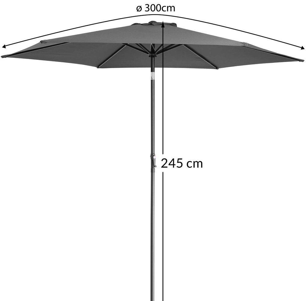 Kingsleeve® Kerti napernyő Ø300 cm - antracit