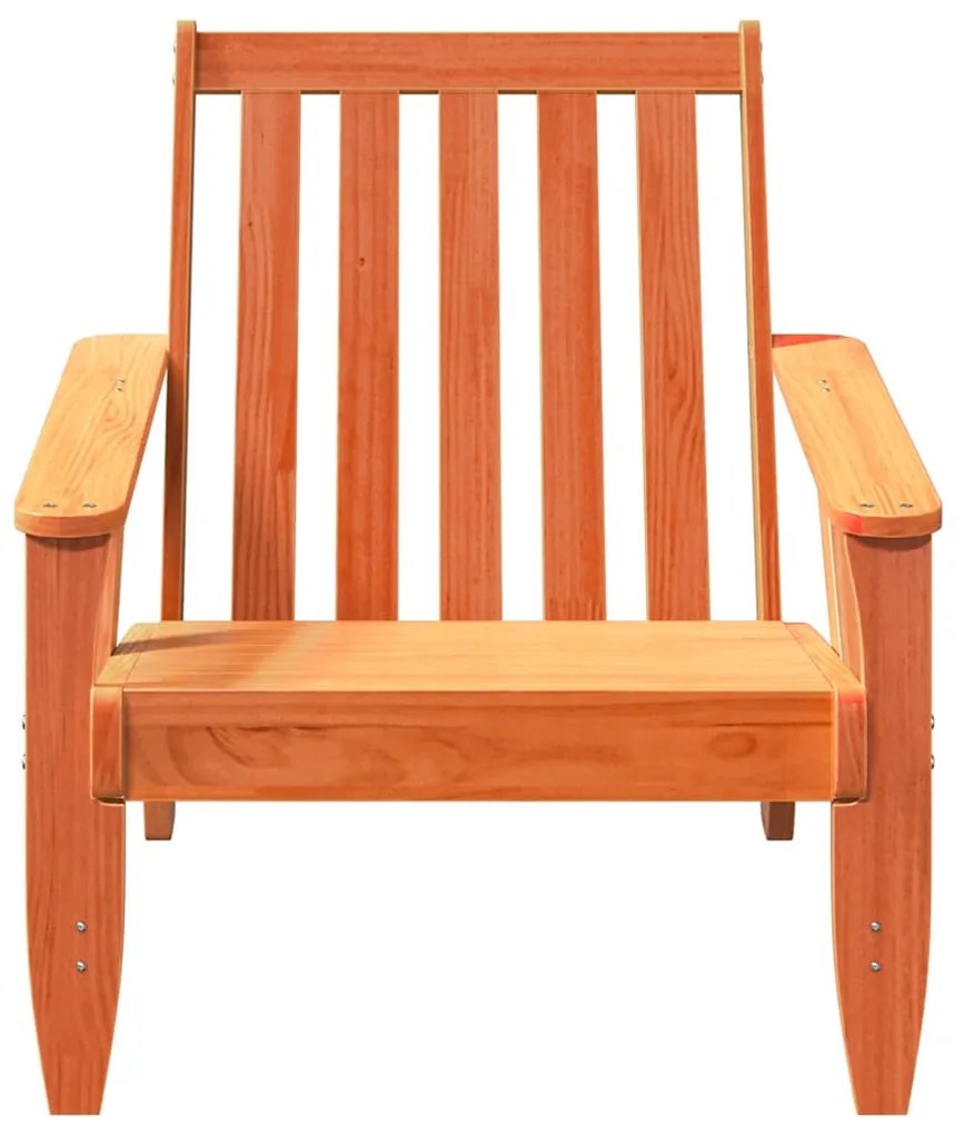 Kerti adirondack szék viaszbarna 75x77x77 cm tömör fa fenyőfa