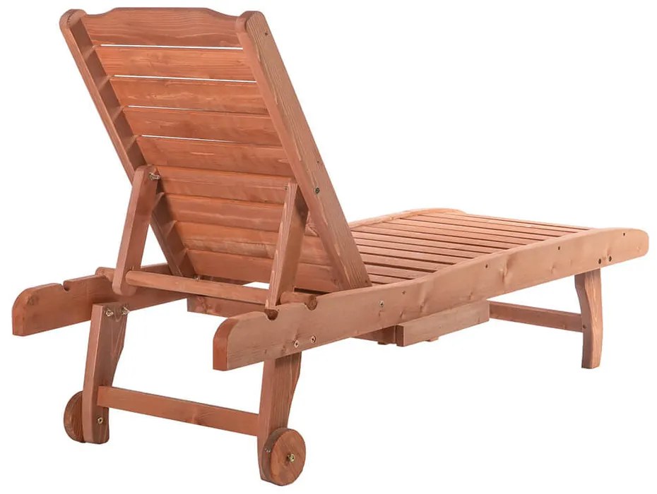 Állítható fa pihenőágy kihúzható tartóval