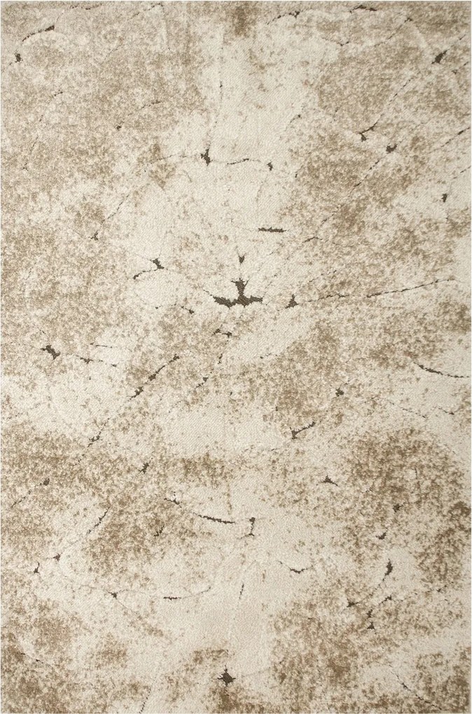 Bolyhos Szőnyeg Bézs Krém Barna Kétszintes, Mint A Márvány Fashion 160x230 cm