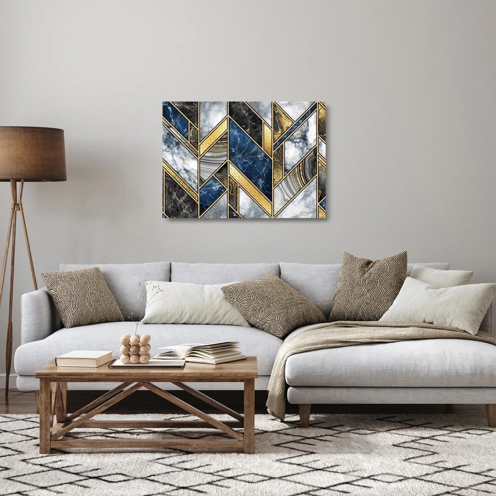 A művészi absztrakció képe (üvegen) (70x50 cm)