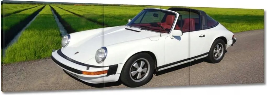 Vászonkép 150x50 Fehér Porsche