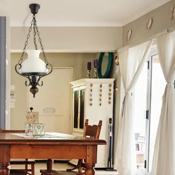 Rabalux 7076 - Csillár láncon PETRONEL 1xE27/60W/230V