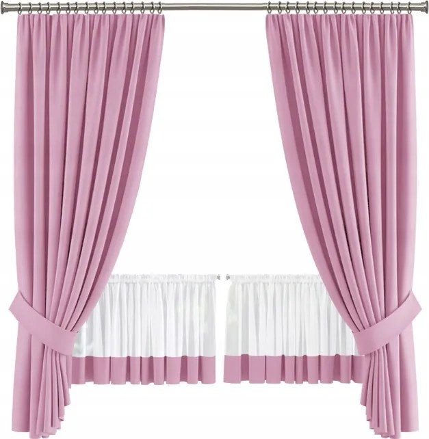 Bella kész függöny és drapéria szett lila